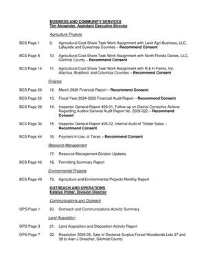 [20. Outreach and Communications Activity Summary, 2026-05-14 --SRWMD Board Agenda]