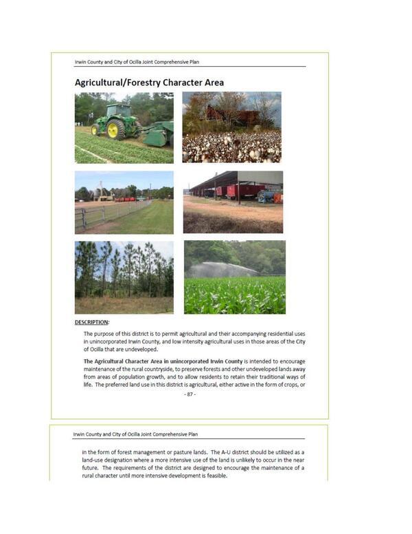 Agricultural/Forestry Character Area