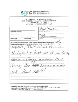 [highest and best use of our land, water, and energy --Stan Barbour]