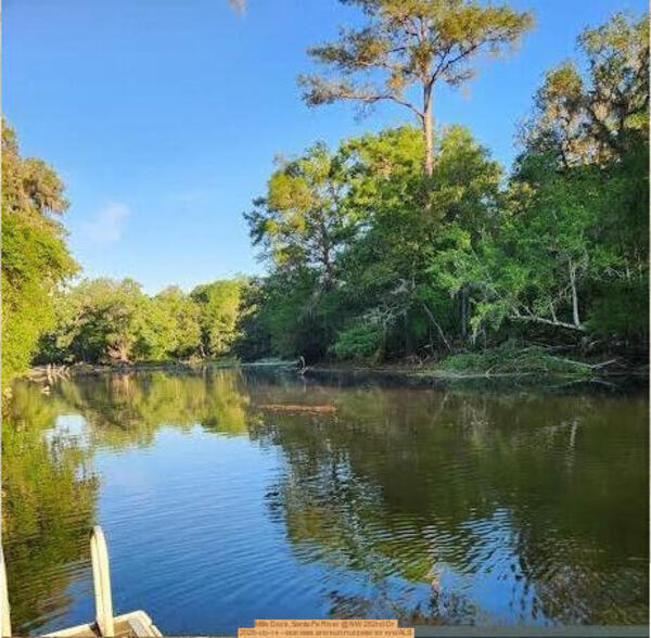 [Mills Dock, Santa Fe River @ NW 282nd Dr 2026-05-14 --Bob Mills and Kurt Hurzeler for WWALS]