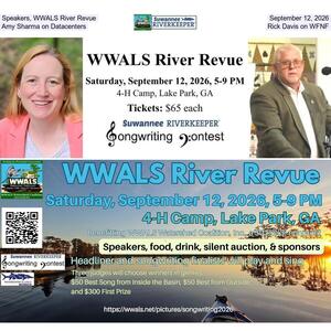 [Speakers, WWALS River Revue, September 12, 2026, Amy Sharma on Datacenters, Rick Davis on WFNF]