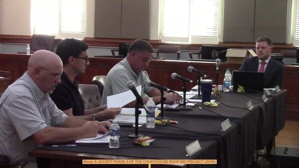 Movie: 6. ACCEPT PHASE II OF THE COURTHOUSE ROOF BID PROJECT (201M)