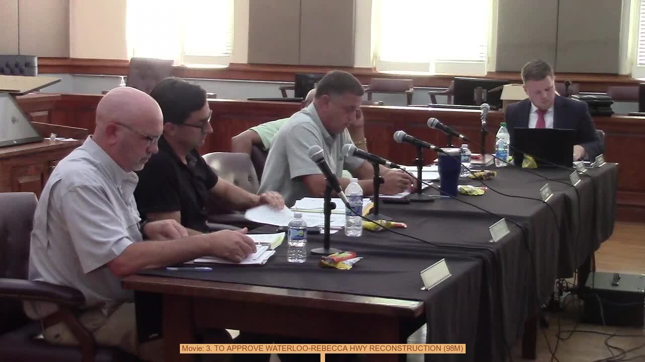 Movie: 3. TO APPROVE WATERLOO-REBECCA HWY RECONSTRUCTION (98M)
