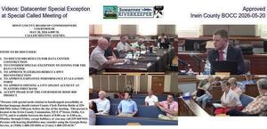 [Videos: Datacenter Special Exception Approved at Special Called Meeting of Irwin County BOCC 2026-05-20]