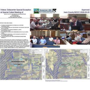 [Videos: Datacenter Special Exception Approved at Special Called Meeting of Irwin County BOCC 2026-05-20]