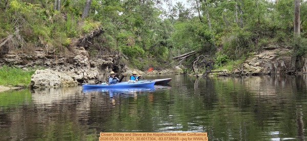[Closer Shirley and Steve at the Alapahoochee River Confluence, 2026:05:30 10:37:21, 30.6017304, -83.0738928 --jsq for WWALS]