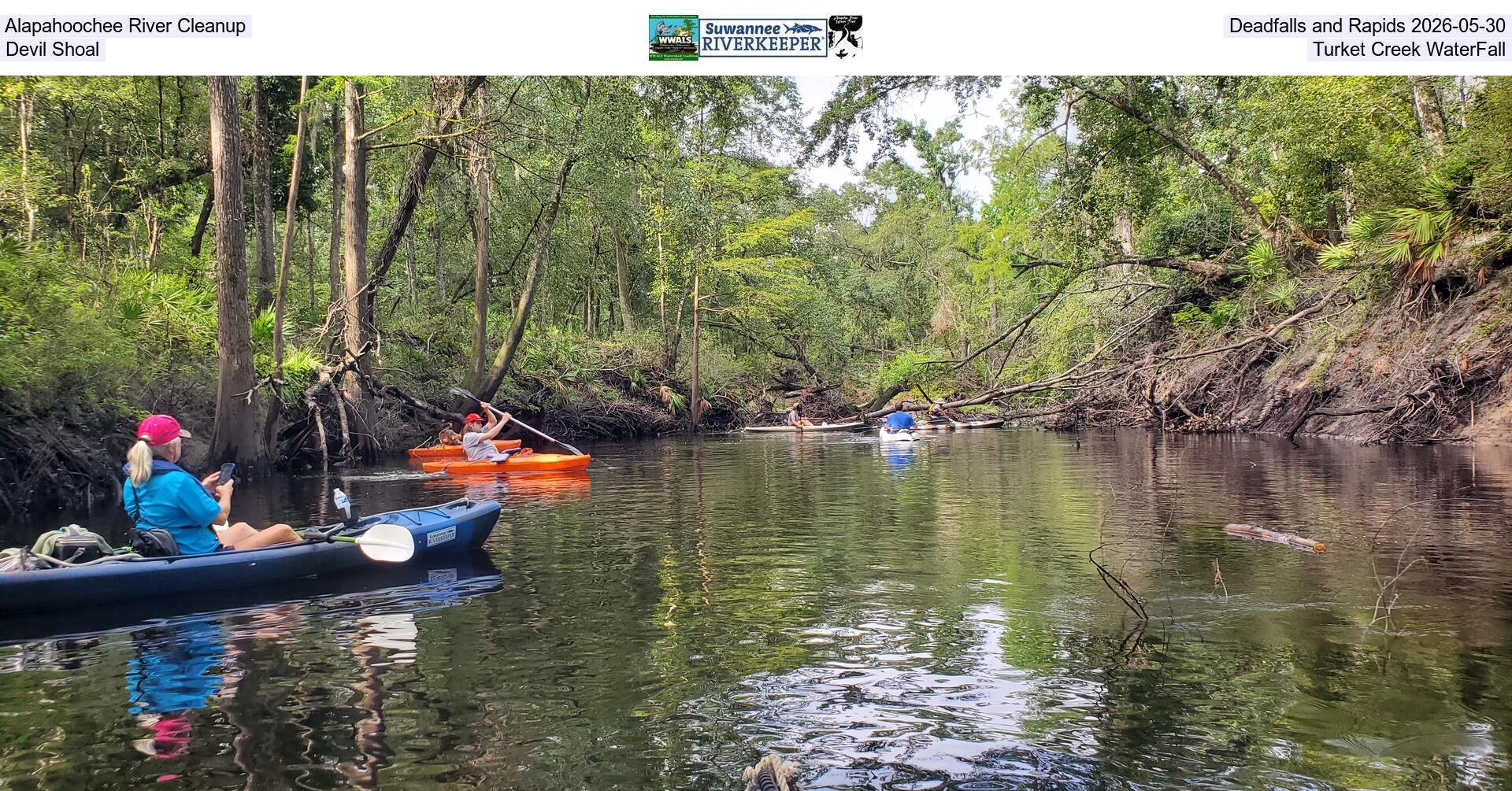 Alapahoochee River Cleanup, Deadfalls and Rapids 2026-05-30, Devil Shoal, Turket Creek WaterFall