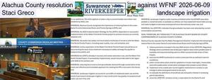 [Alachua County resolution against WFNF 2026-06-09, Stacie Greco, landscape irrigation]