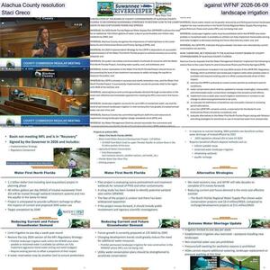 [Alachua County resolution against WFNF 2026-06-09, Stacie Greco, landscape irrigation]