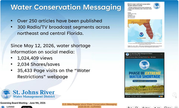 [E.D. Mike Register about Water Conservation Messaging, 2026-06-09 --SJRWMD]