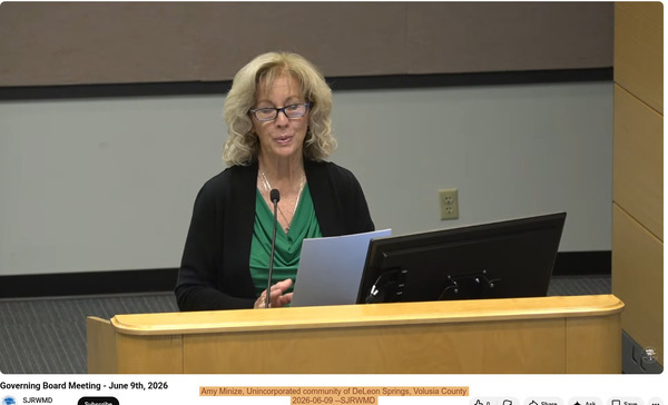 [Amy Minize, Unincorporated community of DeLeon Springs, Volusia County, 2026-06-09 --SJRWMD]