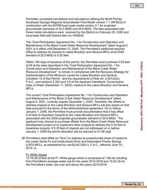 [38.Permittee’s total offset (or “flow”) to address its proportionate share of impact to the Lower Santa Fe and Ichetucknee River and Associated Priority Springs (LSFI) MFLs, as established by rule 62-42.300(1), F.A.C., effective June 10, 2015, is:, 2026-06-09 --SJRWMD Board]