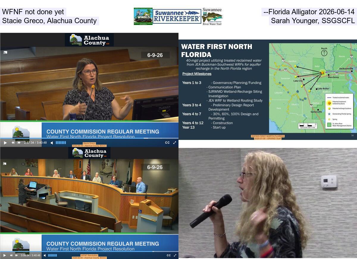 [WFNF not done yet --Florida Alligator 2026-06-14, Stacie Greco, Alachua County, Sarah Younger, SSGSCFL]