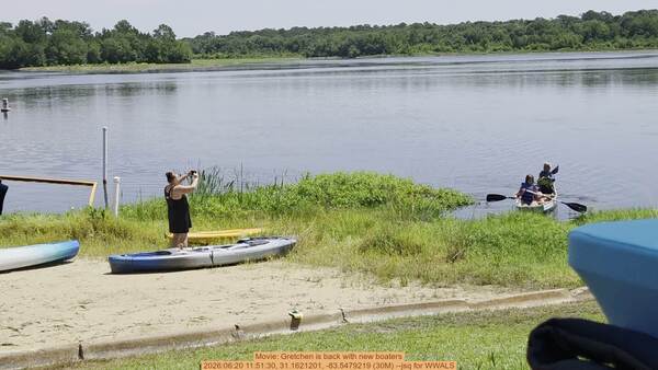 Movie: Gretchen is back with new boaters, 2026:06:20 11:51:30, 31.1621201, -83.5479219 (30M) --jsq for WWALS