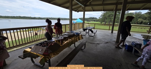 [Food in the pavilion, 2026:06:20 13:30:32, 31.1622581, -83.5482388 --jsq for WWALS]