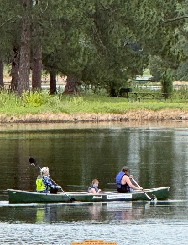 [Gretchen paddling, 2026:06:20 13:29:26 --Kim Tanner for WWALS]