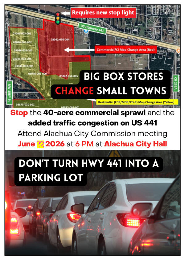 Big Box Stores Change Small Towns, 2026-06-22 --Suwannee St. Johns Group Sierra Club Florida, 2026-06-08