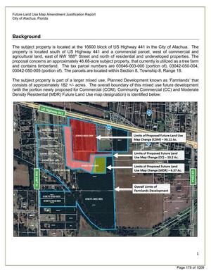 [Future Land Use Map Amendment Justification Report, 2026-06-08 --City of Alachua]