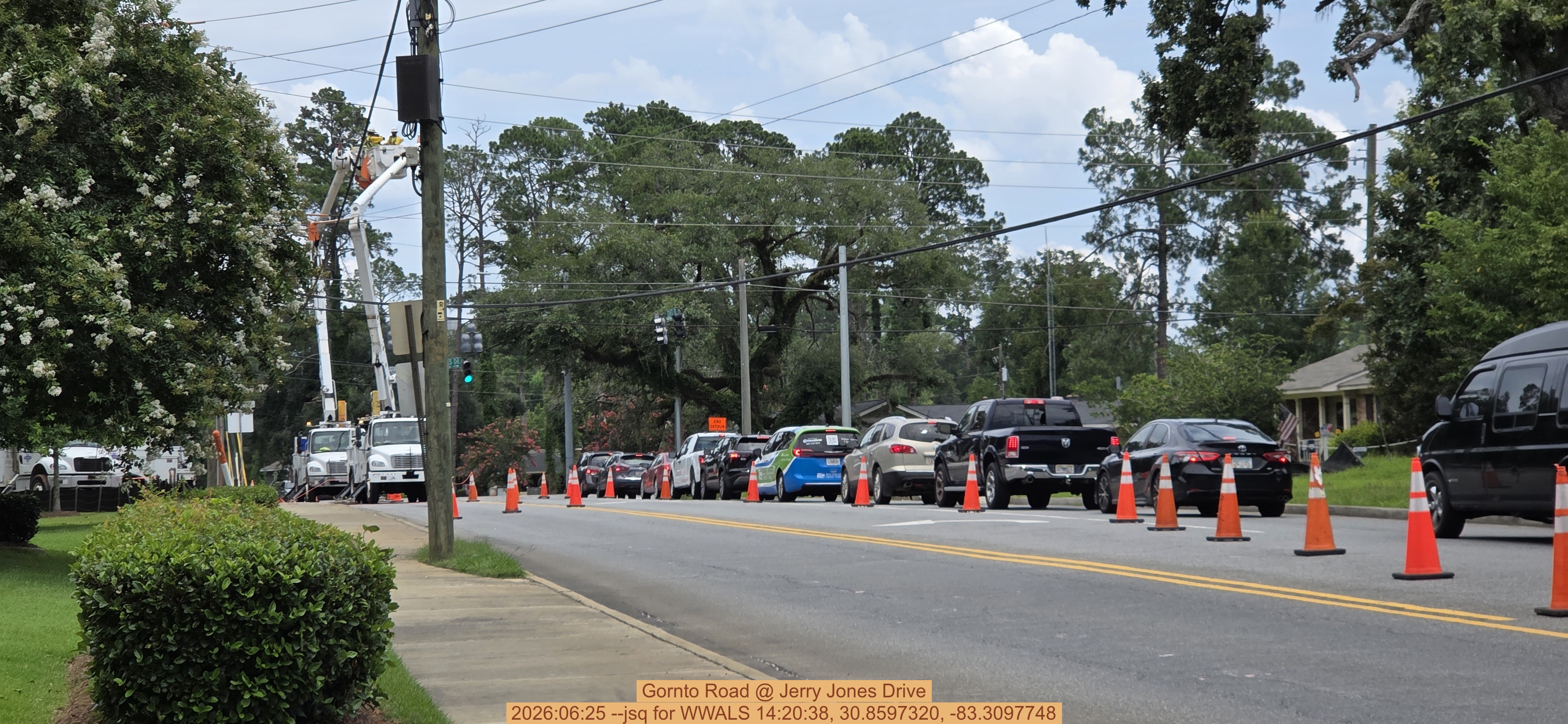 Gornto Road @ Jerry Jones Drive, 2026:06:25 --jsq for WWALS 14:20:38, 30.8597320, -83.3097748