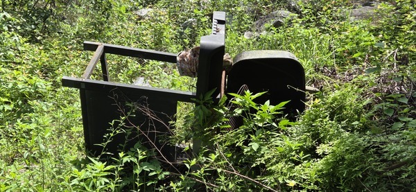 [Grill dumped near Hagan Bridge, 2026:06:26 11:49:14, 31.0140792, -83.3011446]