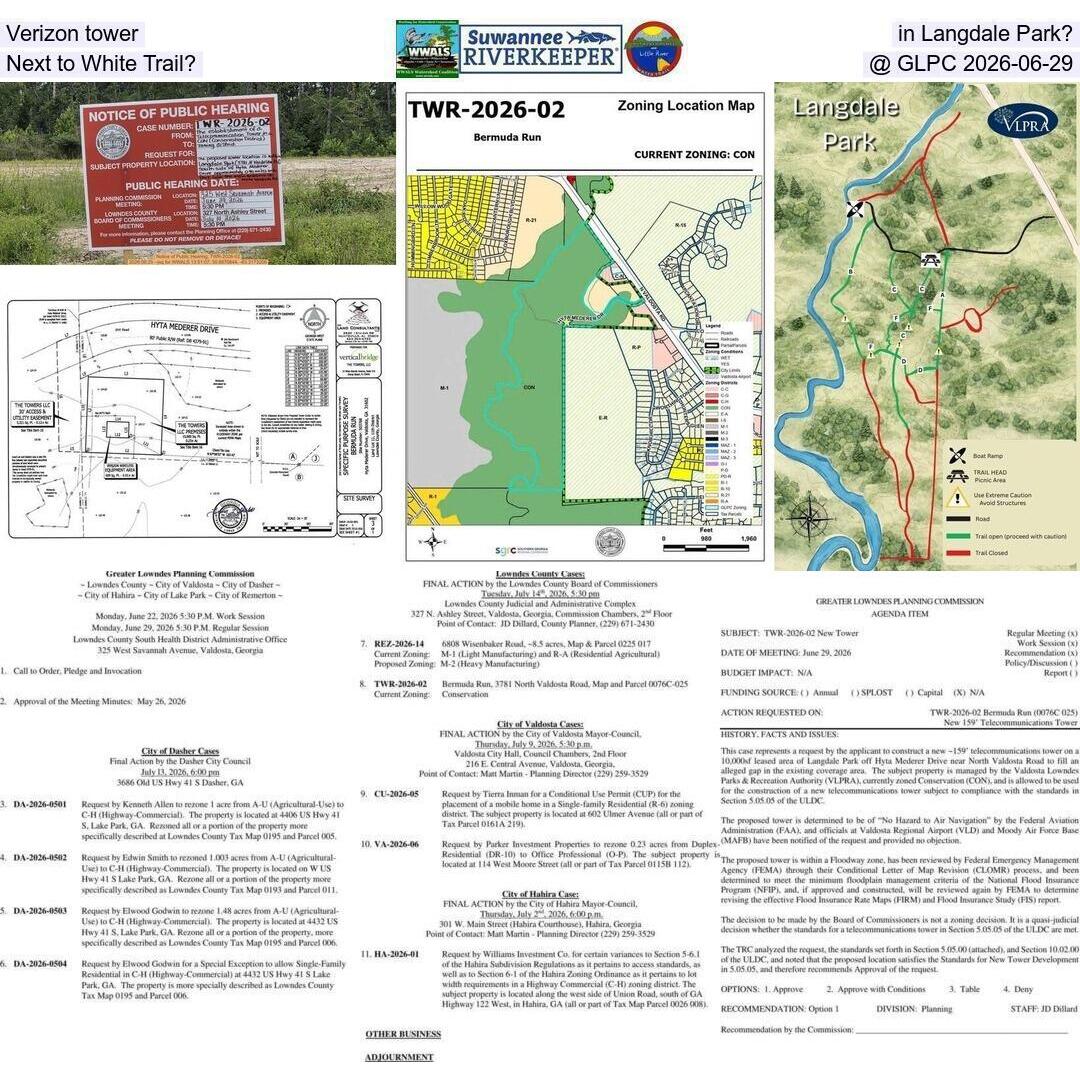 Verizon tower in Langdale Park? Next to White Trail? @ GLPC 2026-06-29