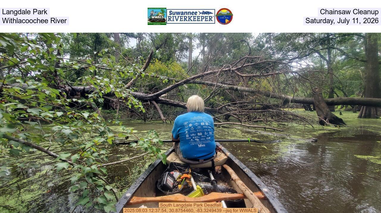 Langdale Park Chainsaw Cleanup, Withlacoochee River, Saturday, July 11, 2026