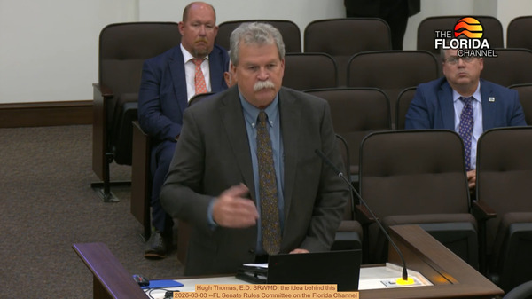 [Hugh Thomas, E.D. SRWMD, the idea behind this 2026-03-03 --FL Senate Rules Committee on the Florida Channel]