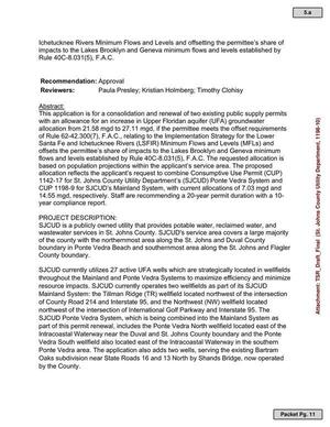 [an increase in Upper Floridan aquifer (UFA) groundwater allocation from 21.58 mgd to 27.11 mgd, if the permittee meets the offset requirements of Rule 62-42.300(7), F.A.C., relating to the Implementation Strategy for the Lower Santa Fe and Ichetucknee Rivers (LSFIR) Minimum Flows and Levels (MFLs) and offsets the permittee’s share of impacts to the Lakes Brooklyn and Geneva minimum flows and levels established by Rule 40C-8.031(5), F.A.C.]