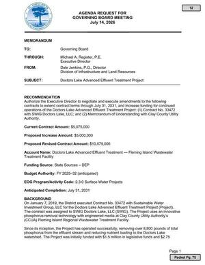 [Doctors Lake Advanced Effluent Treatment Project]