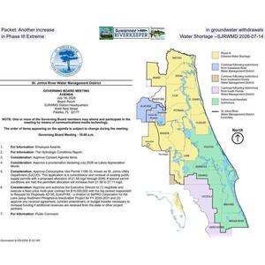 [Packet: Another increase in groundwater withdrawals in Phase III Extreme Water Shortage --SJRWMD 2026-07-14]