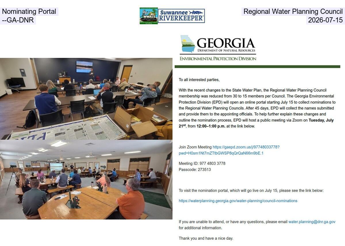 [Nominating Portal, Regional Water Planning Council, --GA-DNR, 2026-07-15]