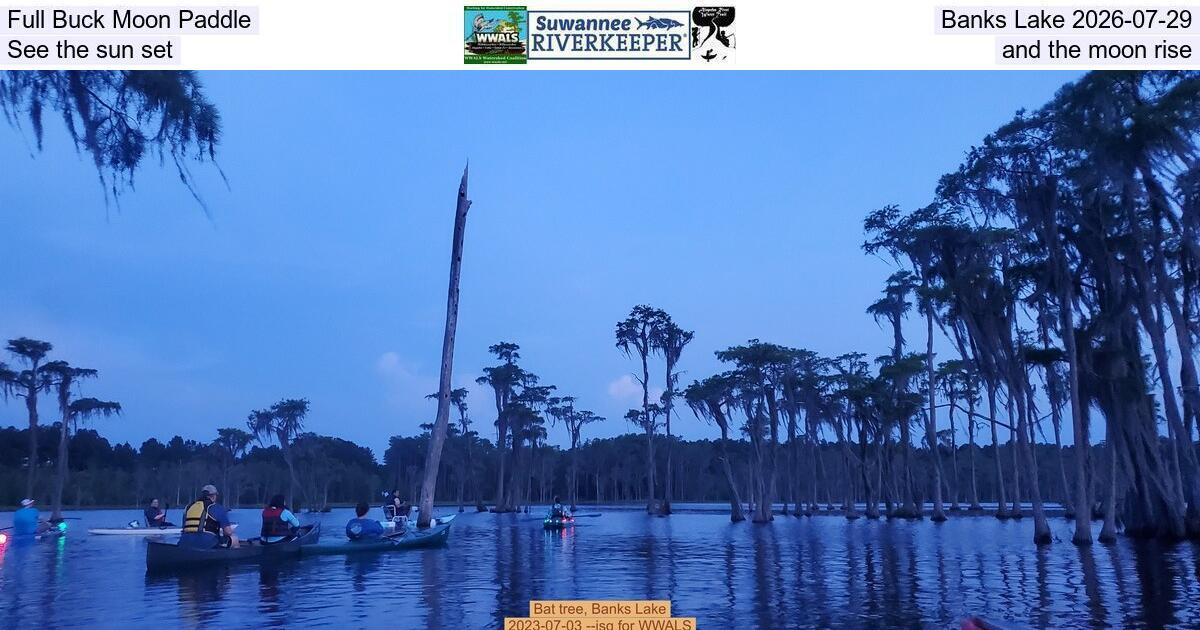 [Full Buck Moon Paddle, Banks Lake 2026-07-29, See the sun set and the moon rise]