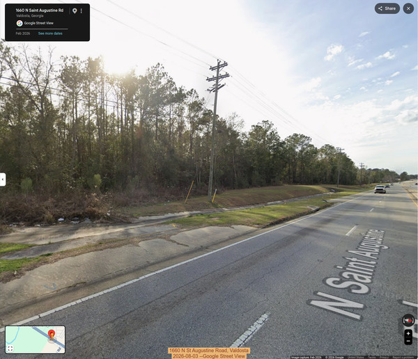 [1660 N St Augustine Road, Valdosta 2026-08-03 --Google Street View]