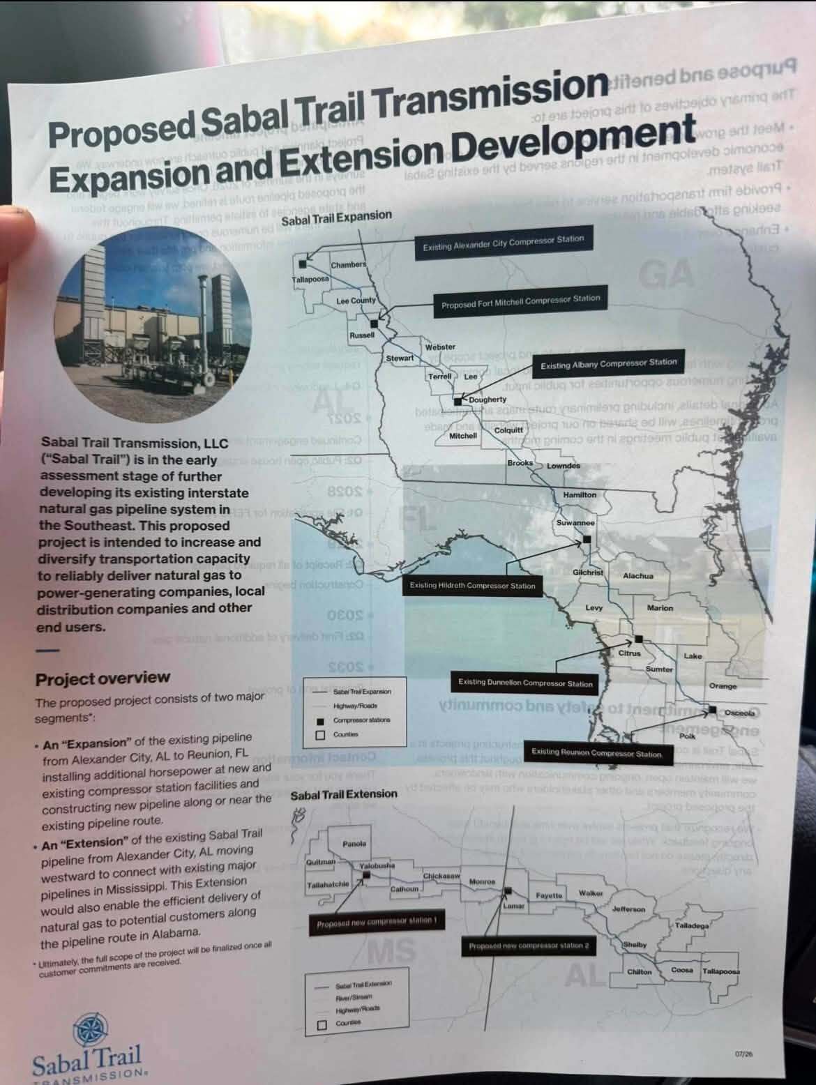 Maps: Extension and Expansion, 2026-08-03 --Sabal Trail Transmission