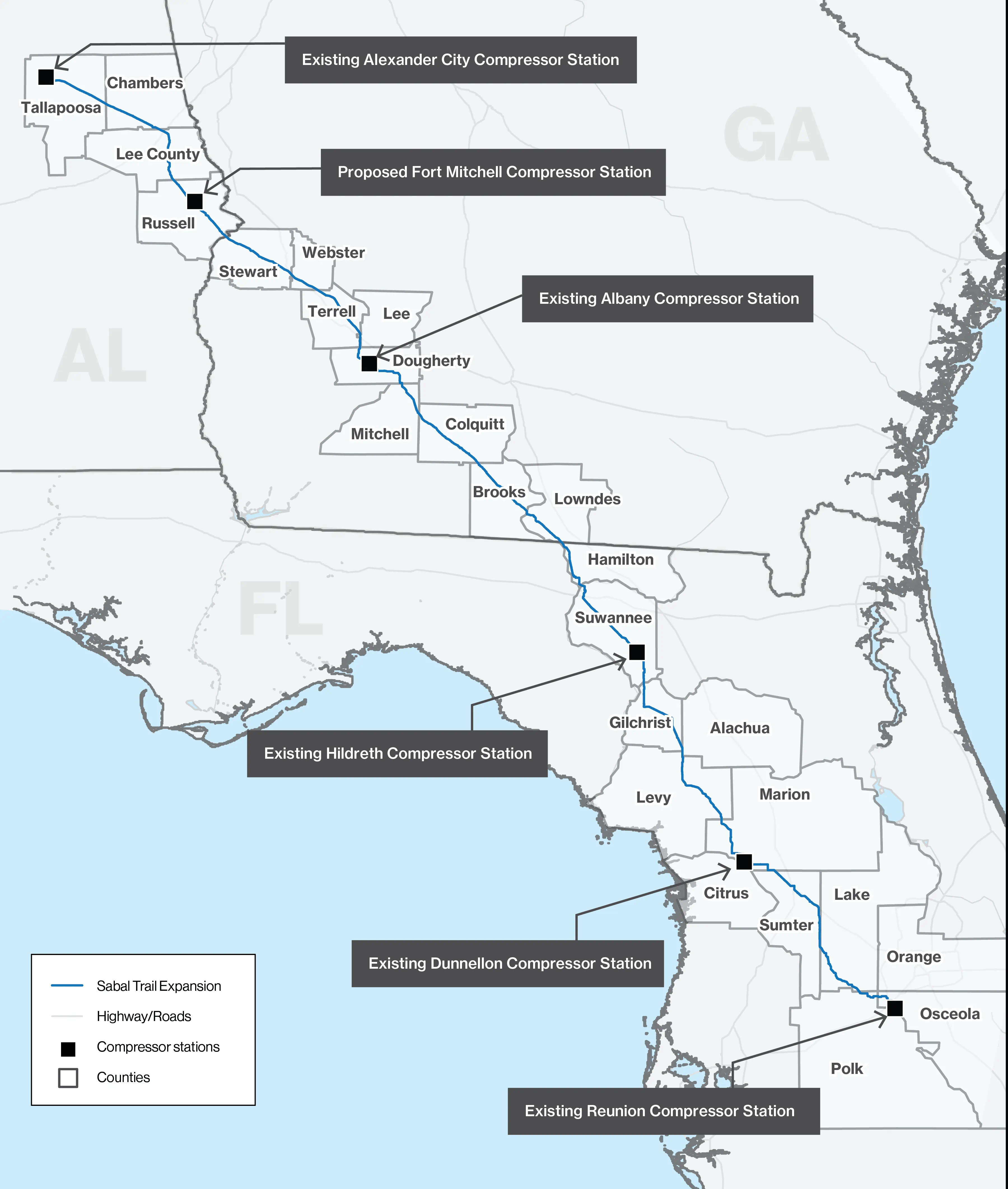 Map: ST Expansion, 2026-08-14 --Sabal Trail Transmission