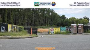[Update: Clay Silt Runoff, St. Augustine Road into Withlacoochee River, Valdosta, GA 2026-08-07]