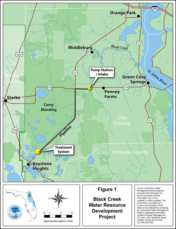 [Black Creek WRD Project Map: Standard Layout 790x1024, 2021-03-26 --SJRWMD]