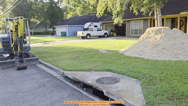 Movie: 4637 Rustic Ridge Road, backhoe, hole, dirt (21M), 2026-08-12 --jsq for WWALS