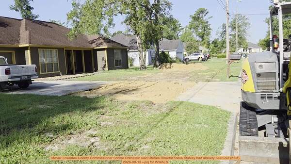 Movie: Lowndes County Commissioner Scottie Orenstein said Utilities Director Steve Stalvey had already been out (83M), 2026-08-13 --jsq for WWALS