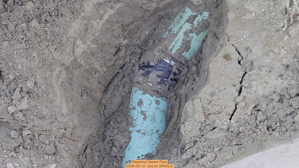 [Repaired Sewer Pipe, 2026-08-12 --jsq for WWALS]