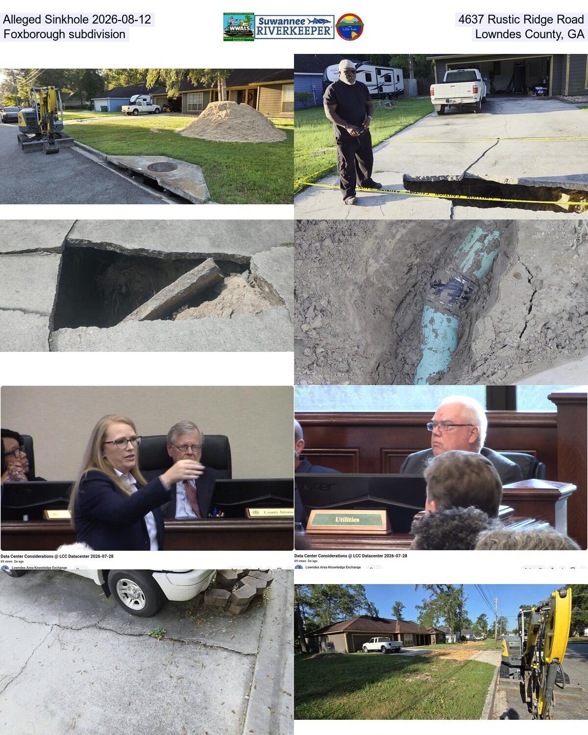 [Alleged Sinkhole 2026-08-12, 4637 Rustic Ridge Road, Foxborough subdivision, Lowndes County, GA]
