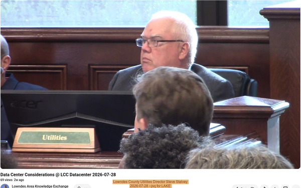 [Lowndes County Utilities Director Steve Stalvey, 2026-07-28 --jsq for LAKE]