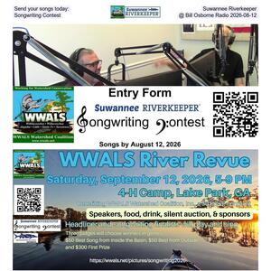 [Send your songs today: Suwannee Riverkeeper Songwriting Contest @ Bill Osborne Radio 2026-08-12]