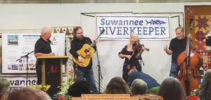 [MC Tim Carroll watches Saylor Dollar play, 2025-09-06 --Suwannee Riverkeeper Songwriting Contest]