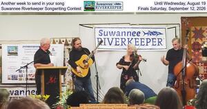 [Another week to send in your song, Until Wednesday, August 19, Suwannee Riverkeeper Songwriting Contest, Finals Saturday, September 12, 2026]