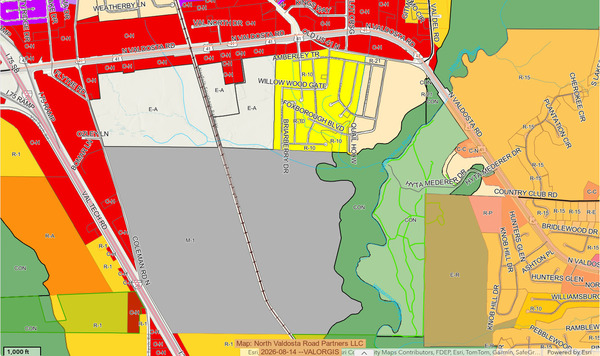 [Map: North Valdosta Road Partners LLC, 2026-08-14 --VALORGIS]