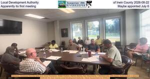 [Local Development Authority of Irwin County 2026-08-22, Apparently its first meeting, Maybe appointed July 6]