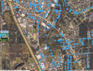 [Map: Manholes 2026-08-20 --Valdosta Utilities]