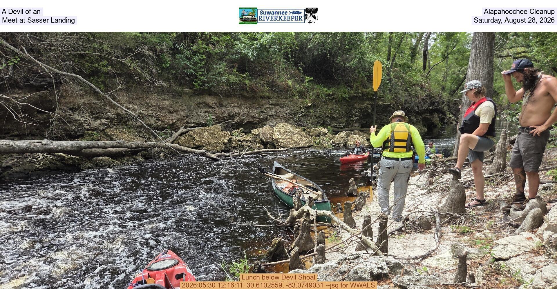 [A Devil of an Alapahoochee Cleanup, Meet at Sasser Landing, Saturday, August 28, 2026]