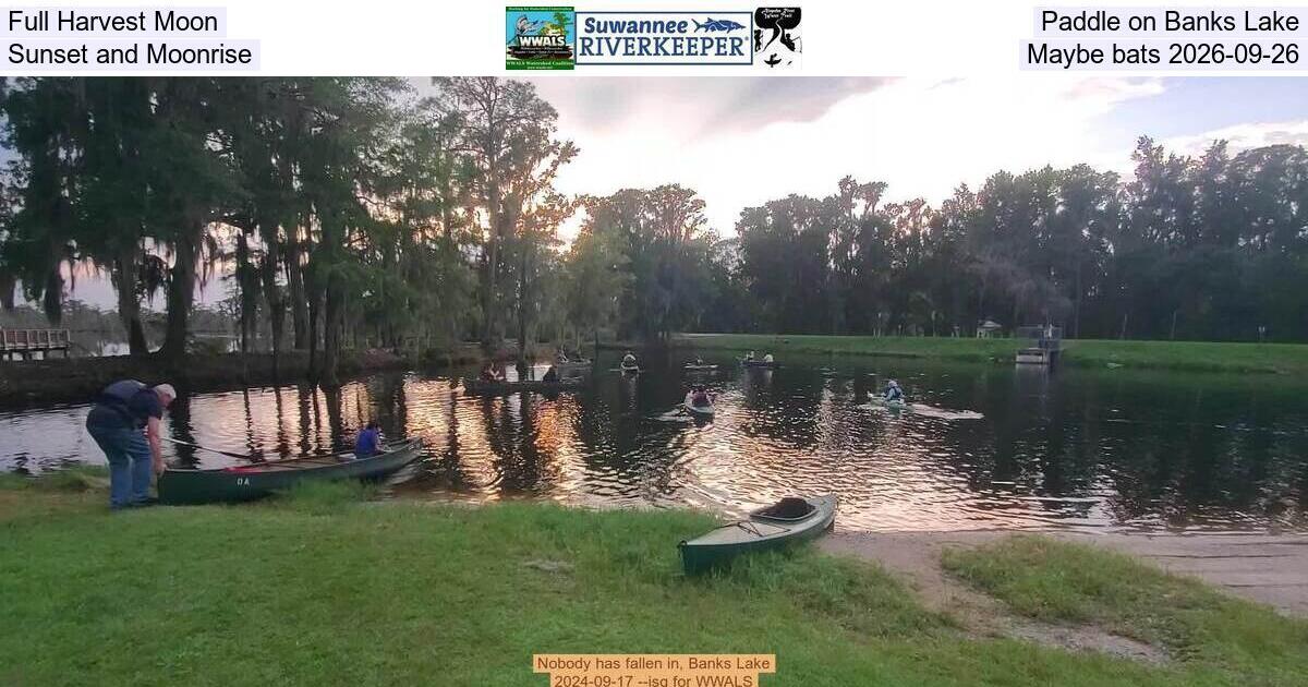 Full Harvest Moon Paddle on Banks Lake, Sunset and Moonrise, Maybe bats 2026-09-26